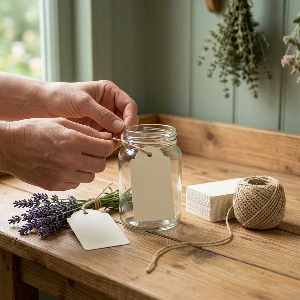 Herb Label Cards + Hemp Twine Set