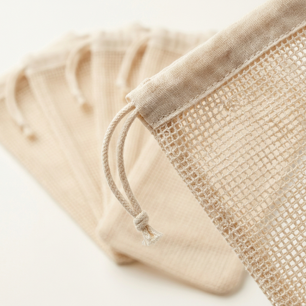 Cotton Herb Drying Bunch Bags, 5 Pack