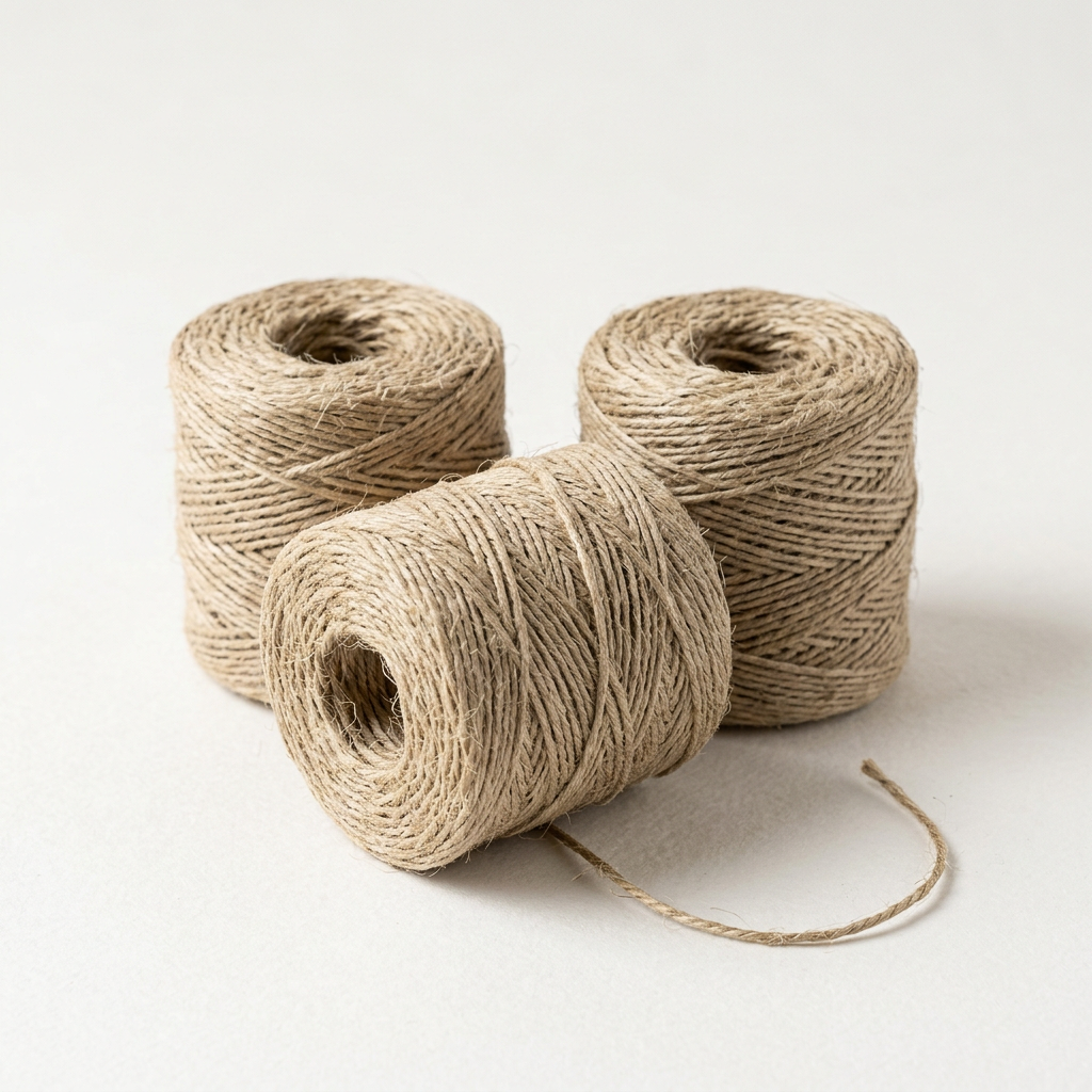 Natural Hemp Twine for Herb Bundles, 3 Rolls