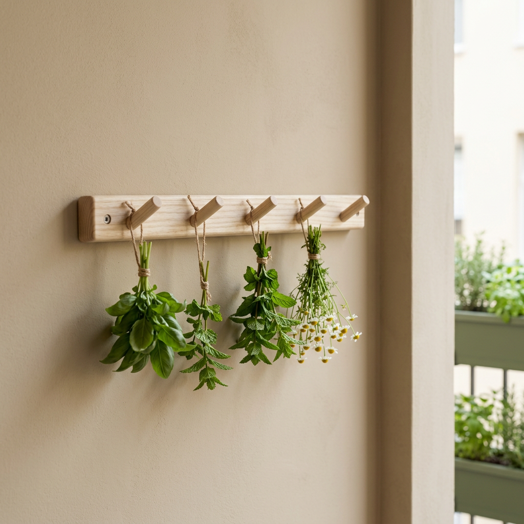 Mini Wall Herb Drying Rack