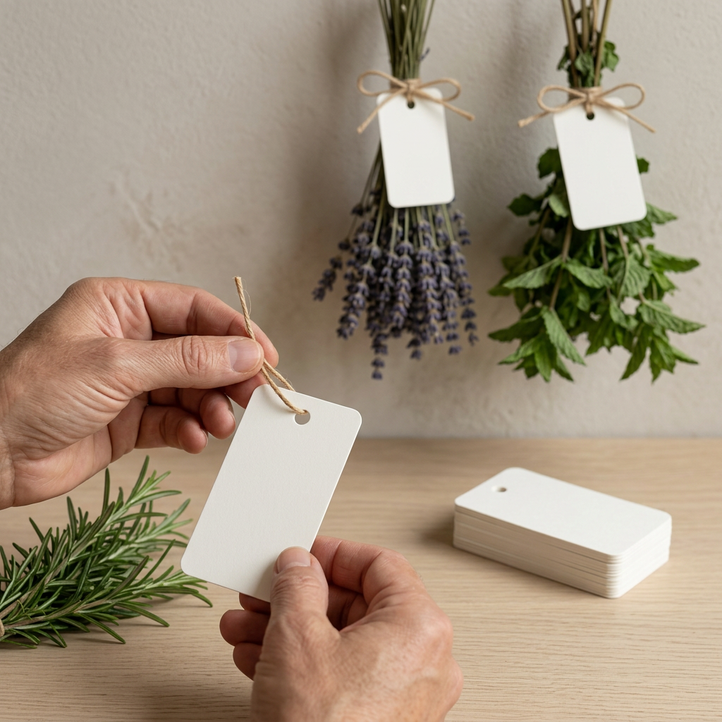 Herb Label Cards with Hanging Hole, 25 Pack