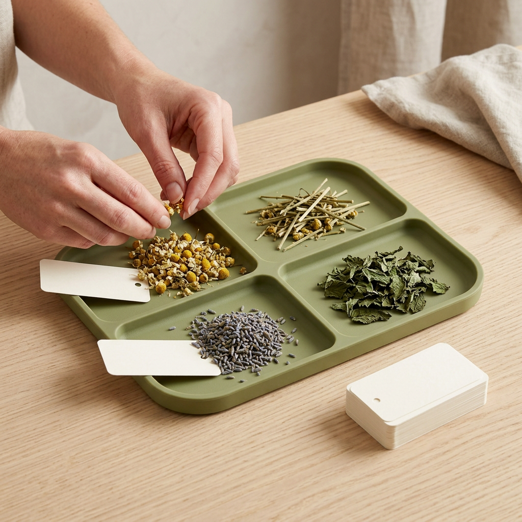 Silicone Sorting Mat + Label Cards Kit